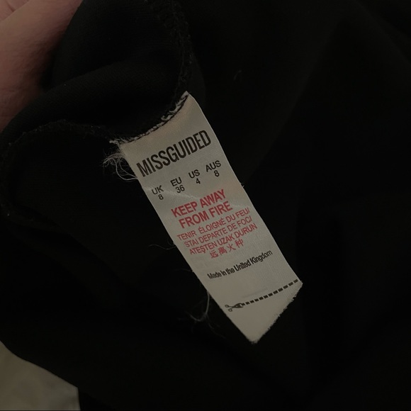 Missguided V Front Bardot Midi Dress Black - Picture 9 of 12